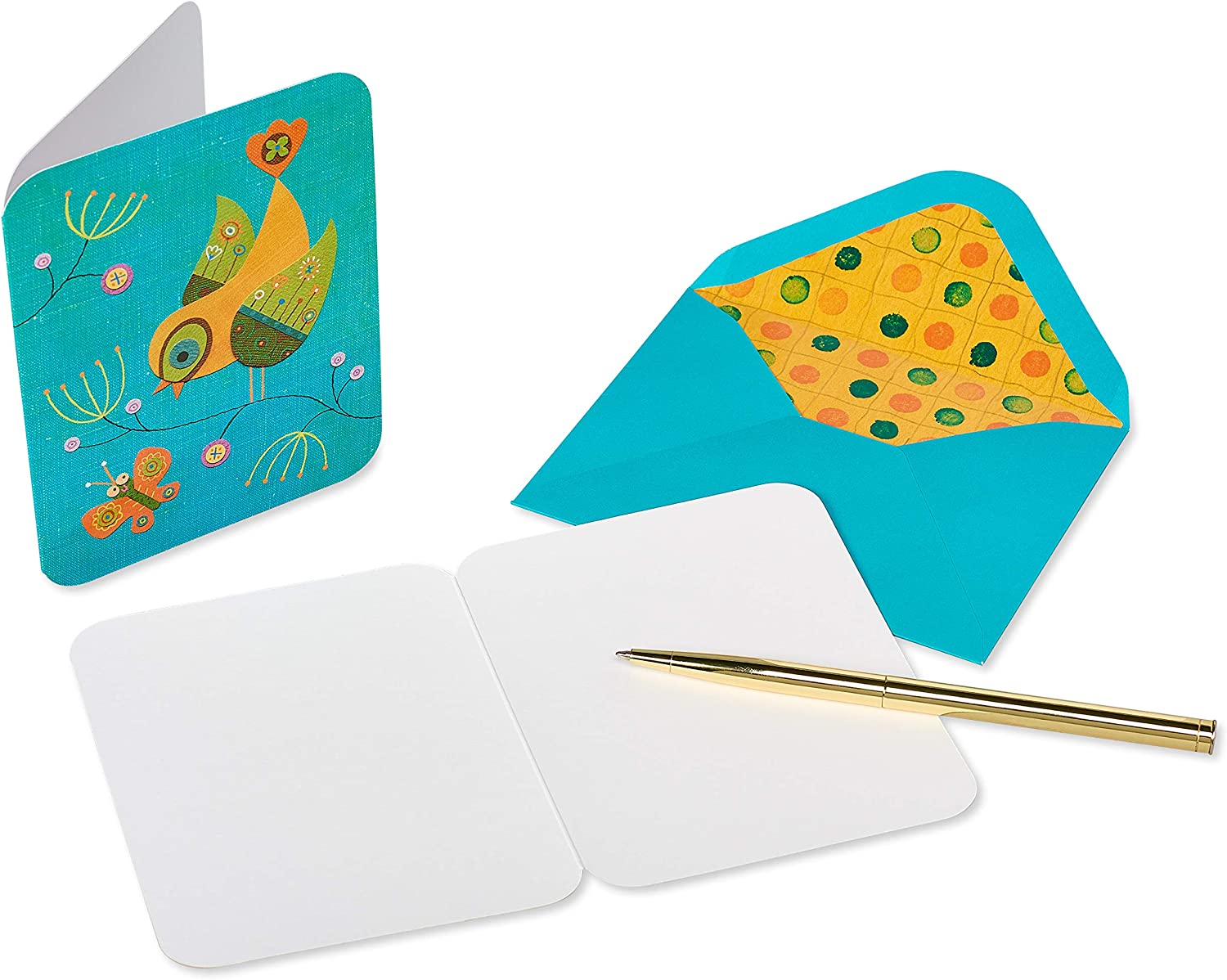 Papyrus Blank Cards with Envelopes, Watercolor Hummingbirds (20-Count) - Image 4
